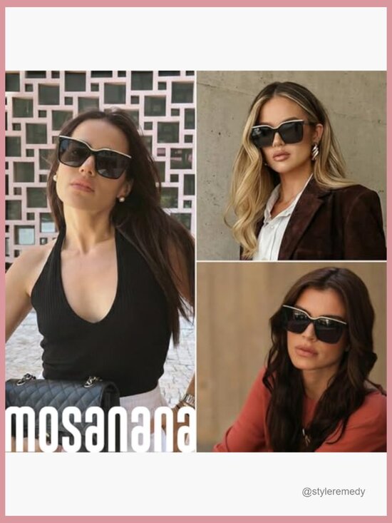 Square Polarized Oversized Sunglasses UV400 Protection Casual Style main image 6